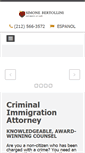 Mobile Screenshot of criminalimmigrationlawyer.com